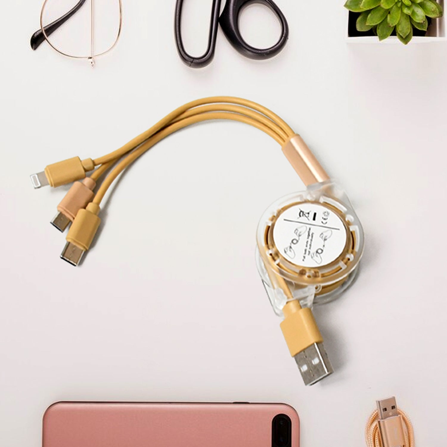 12835 Retractable Charger Charging Cable, Micro USB Cable, 3 in 1, Multi Charging Cable, Compatible with Phone / Type C / Micro Android USB and Other Mobile Devices (1 Pc) 12835 Retractable Charger Charging Cable, Micro USB Cable, 3 in 1, Multi Charging Cable, Compatible with Phone / Type C / Micro Android USB and Other Mobile Devices (1 Pc)